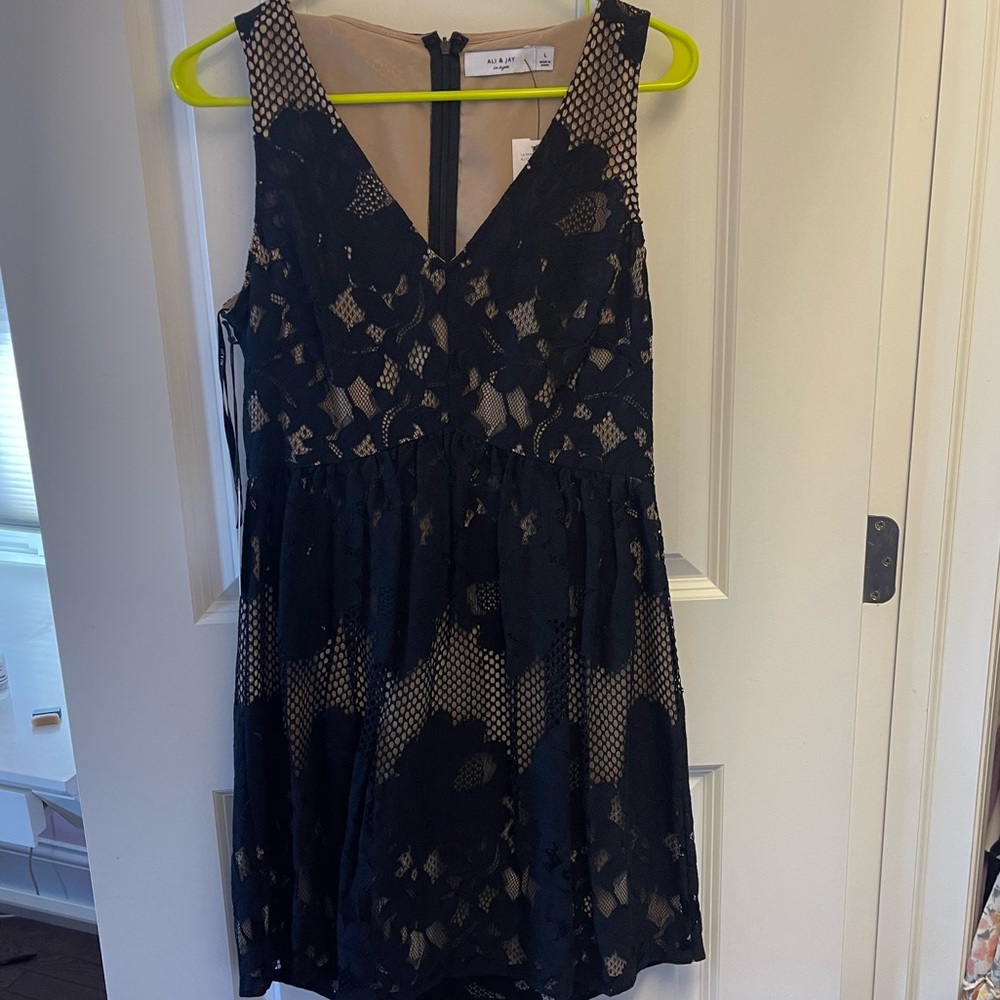 Black lace dress